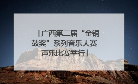广西第二届“金铜鼓奖”系列音乐大赛声乐比赛举行